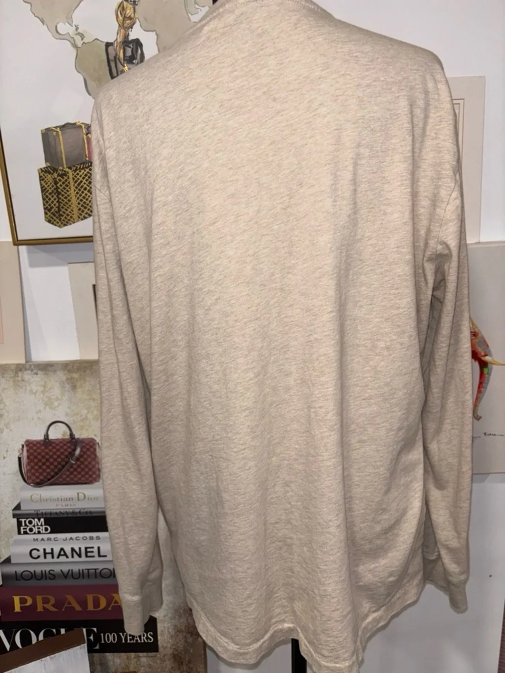 Polo by Ralph Lauren Beige Long-Sleeve Crewneck Shirt